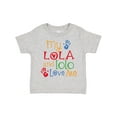 thumbnail image 1 of Inktastic My Lola and Lolo Love Me Grandchild Boys or Girls Toddler T-Shirt, 1 of 5