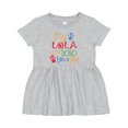 thumbnail image 1 of Inktastic My Lola and Lolo Love Me Grandchild Girls Baby Dress, 1 of 5