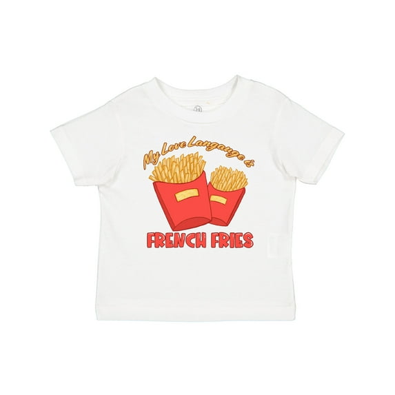 Inktastic My Love Language Is French Fries Boys or Girls Baby T-Shirt