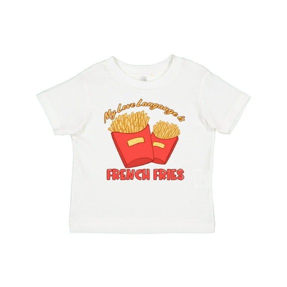 Inktastic My Love Language Is French Fries Boys or Girls Baby T-Shirt