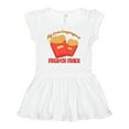thumbnail image 1 of Inktastic My Love Language Is French Fries Girls Baby Dress, 1 of 5