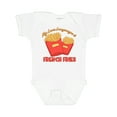 thumbnail image 1 of Inktastic My Love Language is French Fries Boys or Girls Baby Bodysuit, 1 of 5
