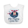 thumbnail image 1 of Inktastic My Mama Loves Me Boys Helicopter Boys Baby Bib, 1 of 4