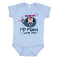 thumbnail image 1 of Inktastic My Mama Loves Me Boys Helicopter Boys Baby Bodysuit, 1 of 5