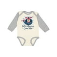 thumbnail image 1 of Inktastic My Mama Loves Me Boys Helicopter Boys Long Sleeve Baby Bodysuit, 1 of 5