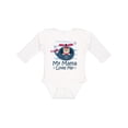 thumbnail image 1 of Inktastic My Mama Loves Me Boys Helicopter Boys Long Sleeve Baby Bodysuit, 1 of 5