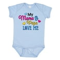 thumbnail image 1 of Inktastic My Mama and Papa Love Me with Hearts Boys or Girls Baby Bodysuit, 1 of 5