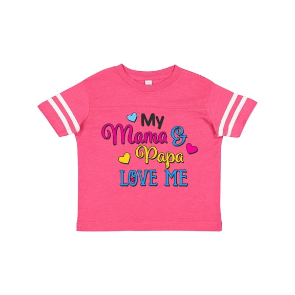 Inktastic My Mama and Papa Love Me with Hearts Boys or Girls Toddler T-Shirt