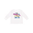 thumbnail image 1 of Inktastic My Mama and Papa Love me with Hearts Boys or Girls Long Sleeve Toddler T-Shirt, 1 of 5