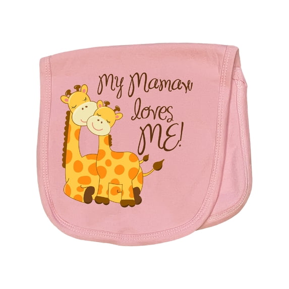 Inktastic My Mamaw Loves Me Baby Burp Cloth