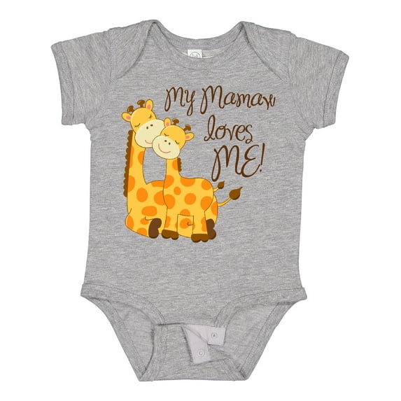 Inktastic My Mamaw Loves Me Boys or Girls Baby Bodysuit