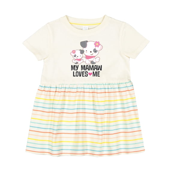 Inktastic My Mamaw Loves Me Girls Granddaughter Girls Baby Dress