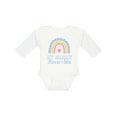 thumbnail image 1 of Inktastic My Mamaw Loves Me Girls Retro Rainbow Girls Long Sleeve Baby Bodysuit, 1 of 5