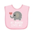 thumbnail image 1 of Inktastic My Mamaw Loves Me Grandkids Boys or Girls Baby Bib, 1 of 4