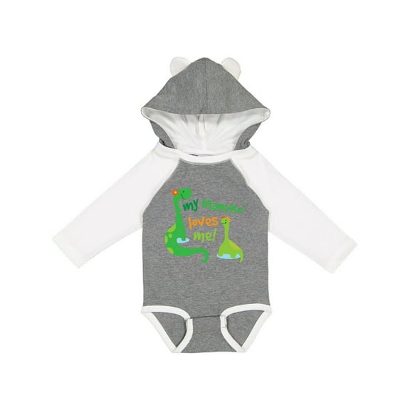 Inktastic My Mamaw Loves Me Grandson Gift Boys Long Sleeve Baby Bodysuit