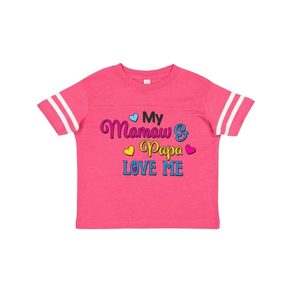 Inktastic My Mamaw and Papa Love Me with Hearts Boys or Girls Toddler T-Shirt