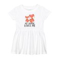 thumbnail image 1 of Inktastic My Mamie Loves Me Girls Baby Dress, 1 of 5