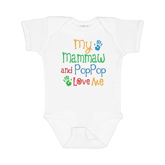 Inktastic My Mammaw and Poppop Love Me Boys or Girls Baby Bodysuit