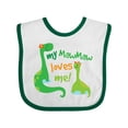 thumbnail image 1 of Inktastic My Mawmaw Loves Me Grandson Boys Baby Bib, 1 of 4