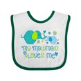 thumbnail image 1 of Inktastic My Mawmaw Loves Me Cute Elephants Boys or Girls Baby Bib, 1 of 4