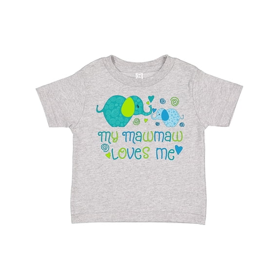Inktastic My Mawmaw Loves Me Cute Elephants Boys or Girls Toddler T-Shirt