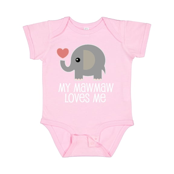 Inktastic My Mawmaw Loves Me Grandchild Boys or Girls Baby Bodysuit