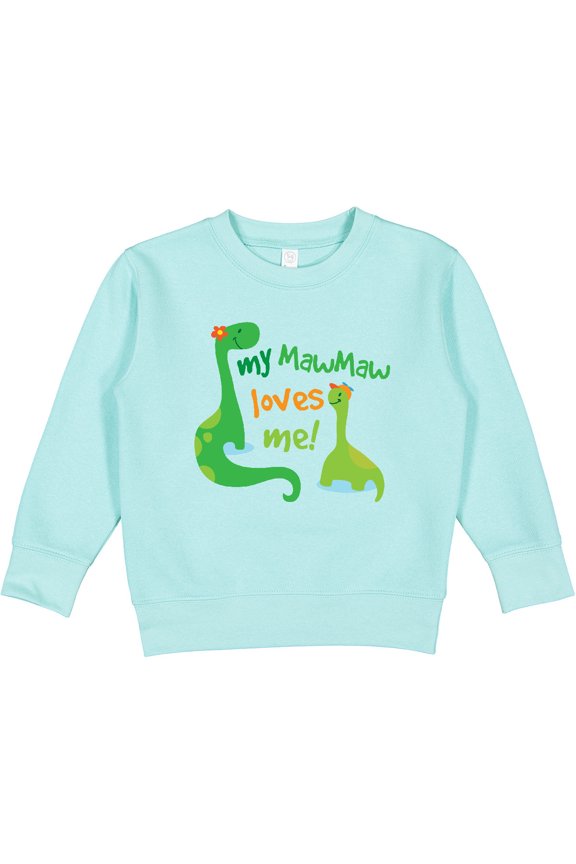 My Mawmaw Loves Me Grandson Toddler Sweatshirt