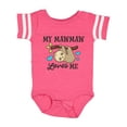 thumbnail image 1 of Inktastic My Mawmaw Loves Me with Sloth and Hearts Boys or Girls Baby Bodysuit, 1 of 5