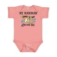 thumbnail image 1 of Inktastic My Mawmaw Loves Me with Sloth and Hearts Boys or Girls Baby Bodysuit, 1 of 5