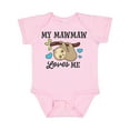 thumbnail image 1 of Inktastic My Mawmaw Loves Me with Sloth and Hearts Boys or Girls Baby Bodysuit, 1 of 5