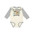thumbnail image 1 of Inktastic My Mawmaw Loves Me with Sloth and Hearts Boys or Girls Long Sleeve Baby Bodysuit, 1 of 5