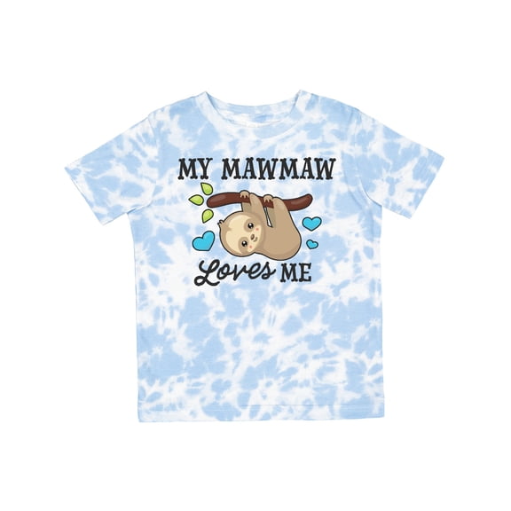Inktastic My Mawmaw Loves Me with Sloth and Hearts Boys or Girls Toddler T-Shirt