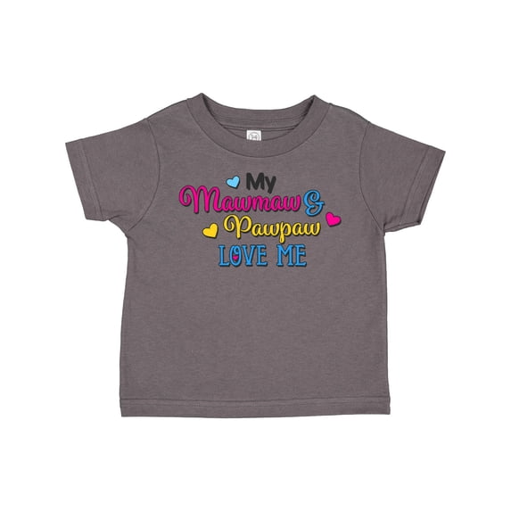 Inktastic My Mawmaw and Pawpaw Love Me with Hearts Boys or Girls Toddler T-Shirt