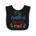 thumbnail image 1 of Inktastic My Meema Loves Me Boys or Girls Baby Bib, 1 of 4