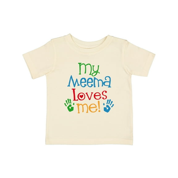 Inktastic My Meema Loves Me Boys or Girls Baby T-Shirt
