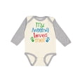 thumbnail image 1 of Inktastic My Meema Loves Me Boys or Girls Long Sleeve Baby Bodysuit, 1 of 5
