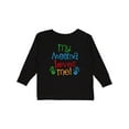 thumbnail image 1 of Inktastic My Meema Loves Me Gift Boys or Girls Long Sleeve Toddler T-Shirt, 1 of 5