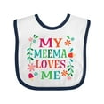 thumbnail image 1 of Inktastic My Meema Loves Me Girls Girls Baby Bib, 1 of 4