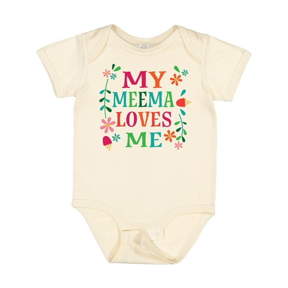Inktastic My Meema Loves Me Girls Girls Baby Bodysuit