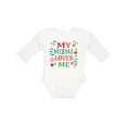 thumbnail image 1 of Inktastic My Meema Loves Me Girls Girls Long Sleeve Baby Bodysuit, 1 of 5