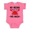 thumbnail image 1 of Inktastic My Meema Loves Me Grandson Boys or Girls Baby Bodysuit, 1 of 5