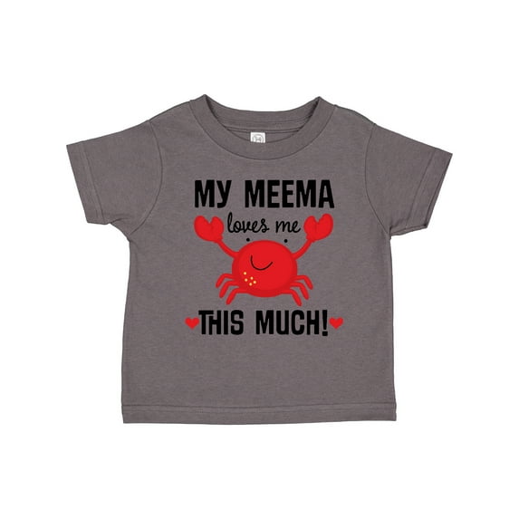 Inktastic My Meema Loves Me Grandson Boys or Girls Toddler T-Shirt