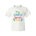 thumbnail image 1 of Inktastic My Meema Loves Me Youth T-Shirt, 1 of 5
