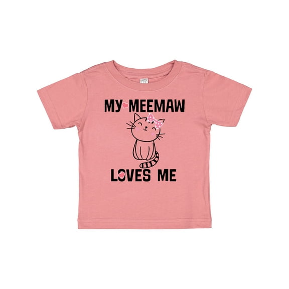 Inktastic My Meemaw Loves Me Girls Gift Girls Baby T-Shirt