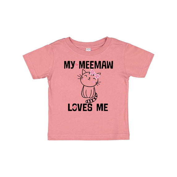 Inktastic My Meemaw Loves Me Girls Gift Girls Baby T-Shirt