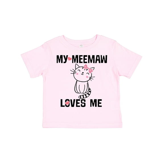 Inktastic My Meemaw Loves Me Girls Gift Girls Toddler T-Shirt