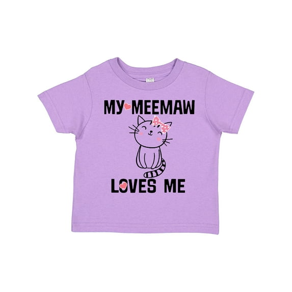 Inktastic My Meemaw Loves Me Girls Gift Girls Toddler T-Shirt
