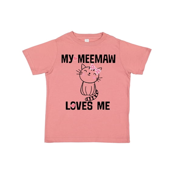 Inktastic My Meemaw Loves Me Girls Gift Girls Toddler T-Shirt