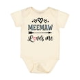 thumbnail image 1 of Inktastic My Meemaw Loves Me Girls Girls Baby Bodysuit, 1 of 5
