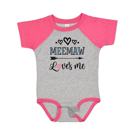Inktastic My Meemaw Loves Me Girls Girls Baby Bodysuit
